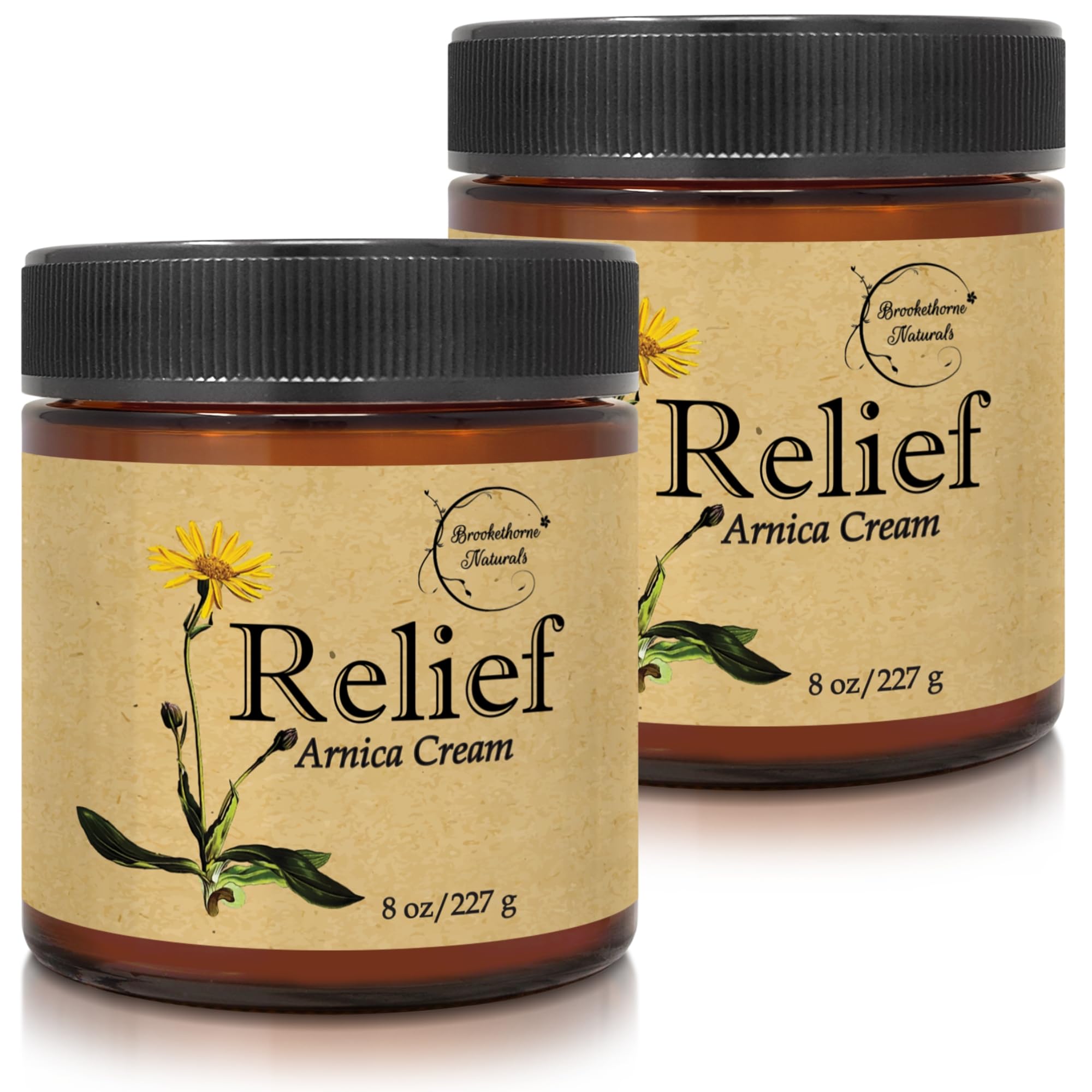 Relief Arnica Cream Natural Lotion for Effective Sore Muscle Support | Arnica Cream with Lemongrass & Eucalyptus Essential Oils | Best Massage Lotion