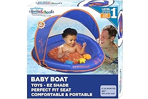 SwimSchool Infant Baby Pool Floats: Super Buoyant for Ages 6-24 Months