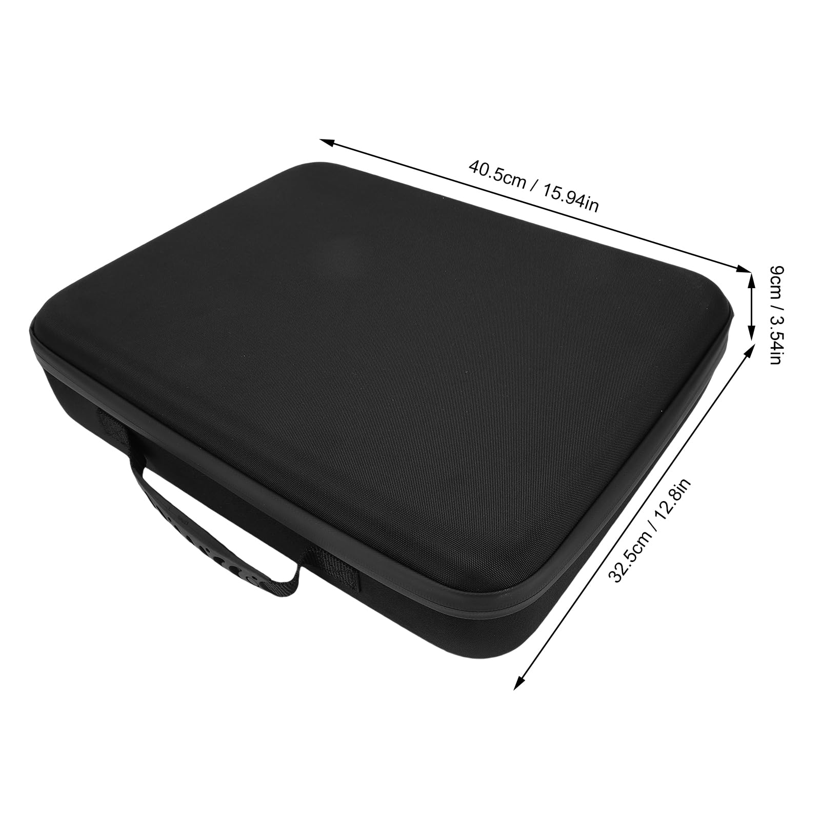 Fabater Satellite Custodia Rigida Impermeabile Antiurto Resistente Agli Urti per Campeggio, Protezione in Schiuma EVA per Appassionati di attività All'aperto, Nera 15,94x12,8x3,54 Pollici