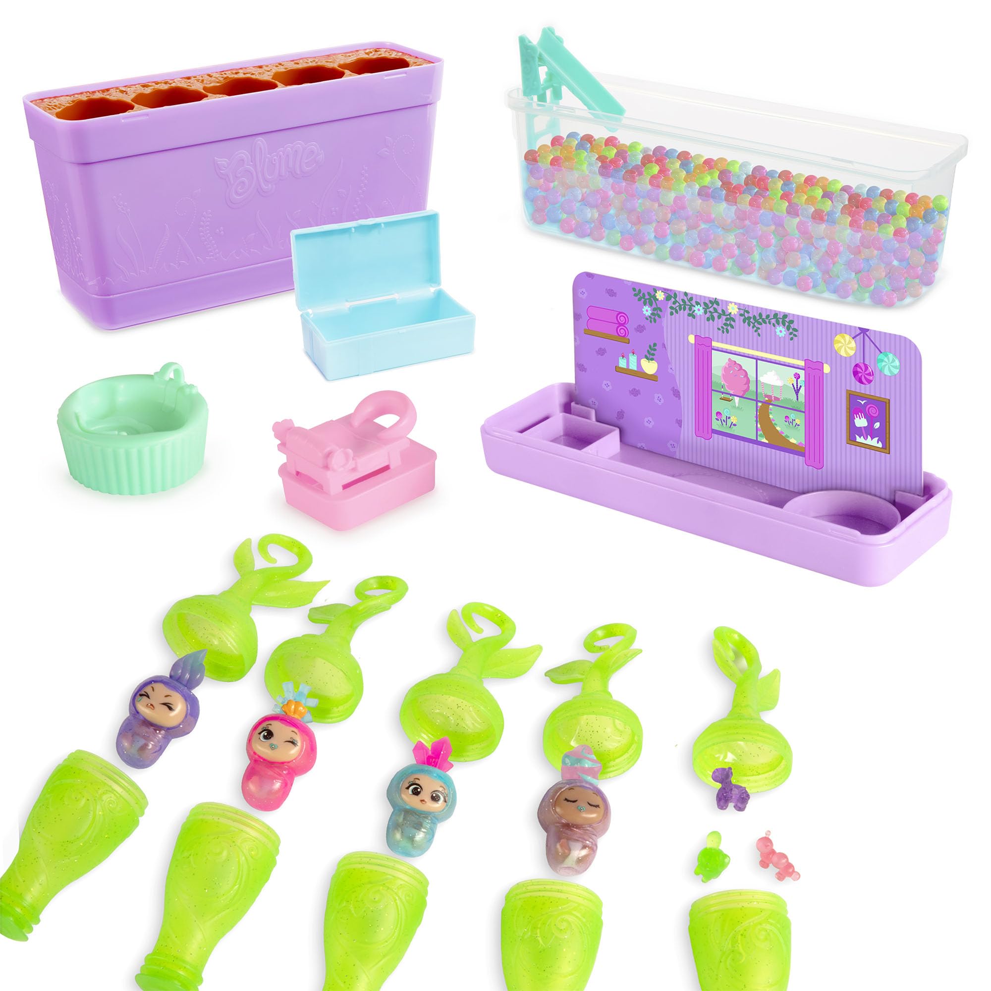 Bizak Pop Surprise Mega Set Bebés y Sorpresas, 5 cápsulas con bebés, Accesorios y Piscina, Gender Reveal, Disfraces Intercambiables, +50 para coleccionar, a Partir de 3 años (64580002)