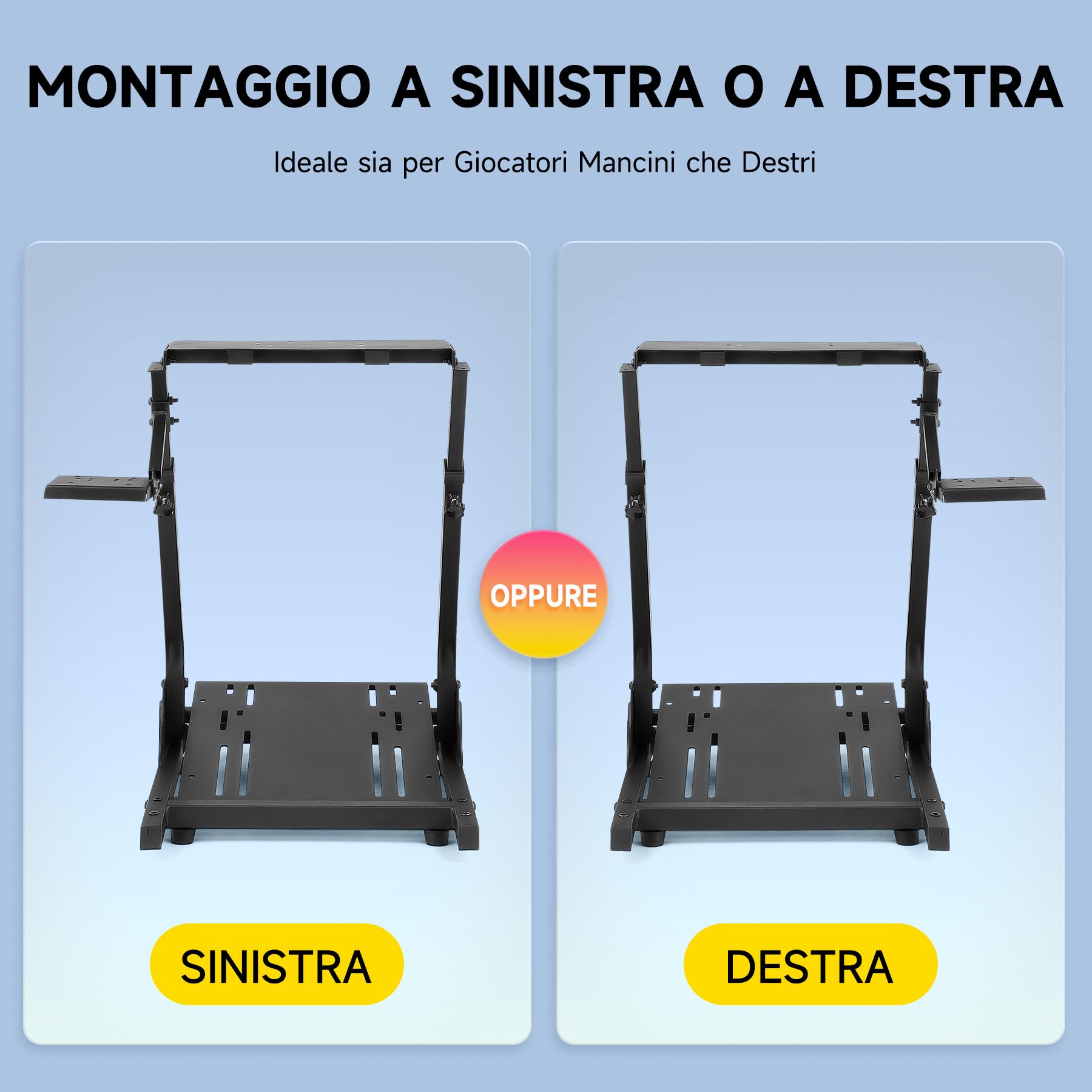 CO-Z Supporto per Volante Logitech G29 Pieghevole Postazione Simulatore Guida Supporto da Corsa Regolabile Supporto per Cambio Simulatore di Cabina di Guida per Logitech G29, G25, G27, G920