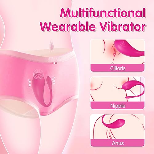 Miniatura 5 de Juguetes sexuales femeninos vibrador portátil – Juguetes para adultos, aplicación Bluetooth de larga distancia, control remoto, vibrador de punto G,