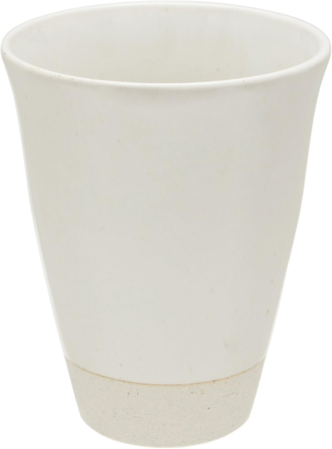 Free Cup White Powdered Free Cup (Large) [3.9 x 4.9 inches (9.8 x 12.5 cm) (440cc)] Earth, Japanese Tableware, Sake Pot, Restaurant, Ryokan, Izakaya, Commercial Use