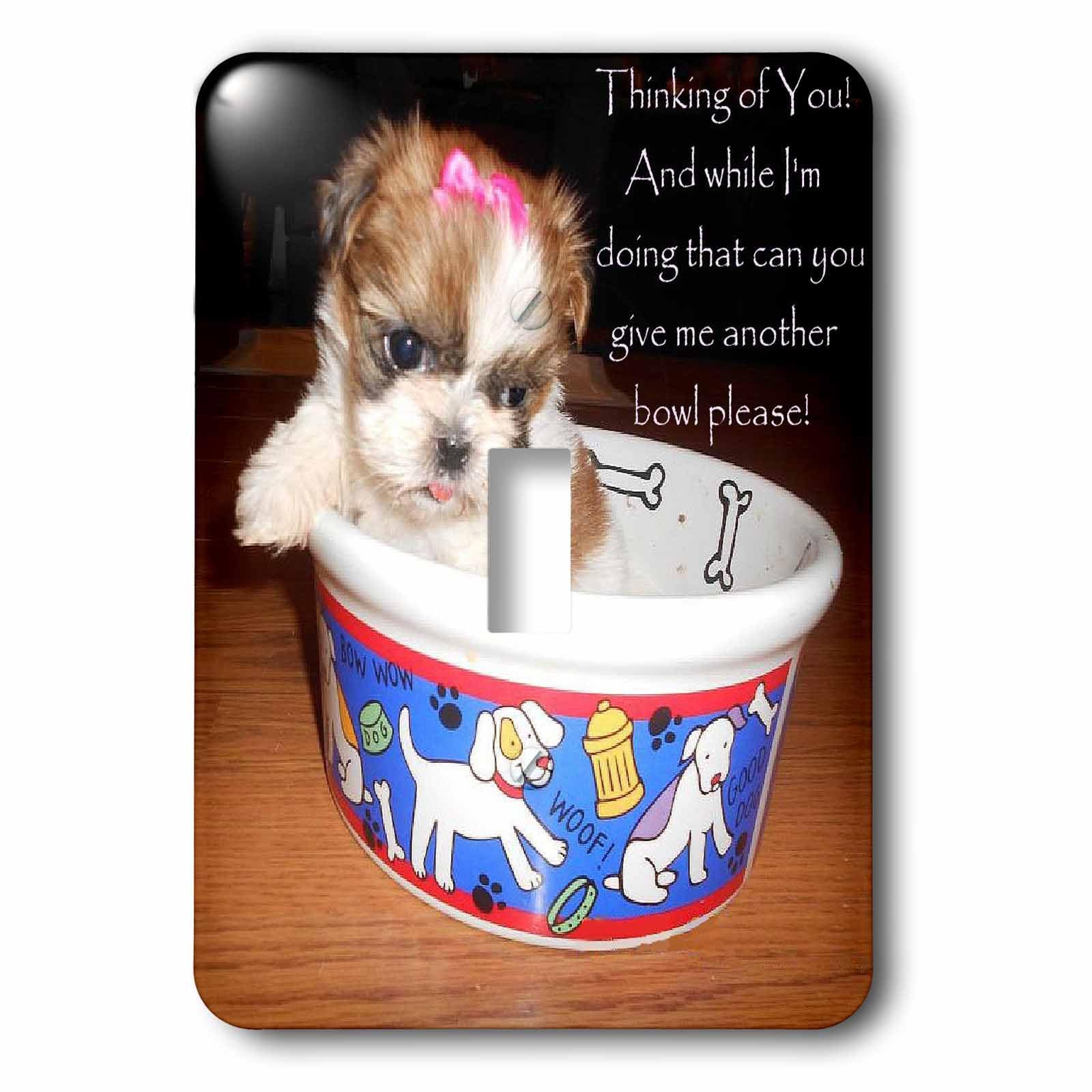 Interrupteur à bascule Shih Tzu Puppy pour illuminer votre salon chaleureux