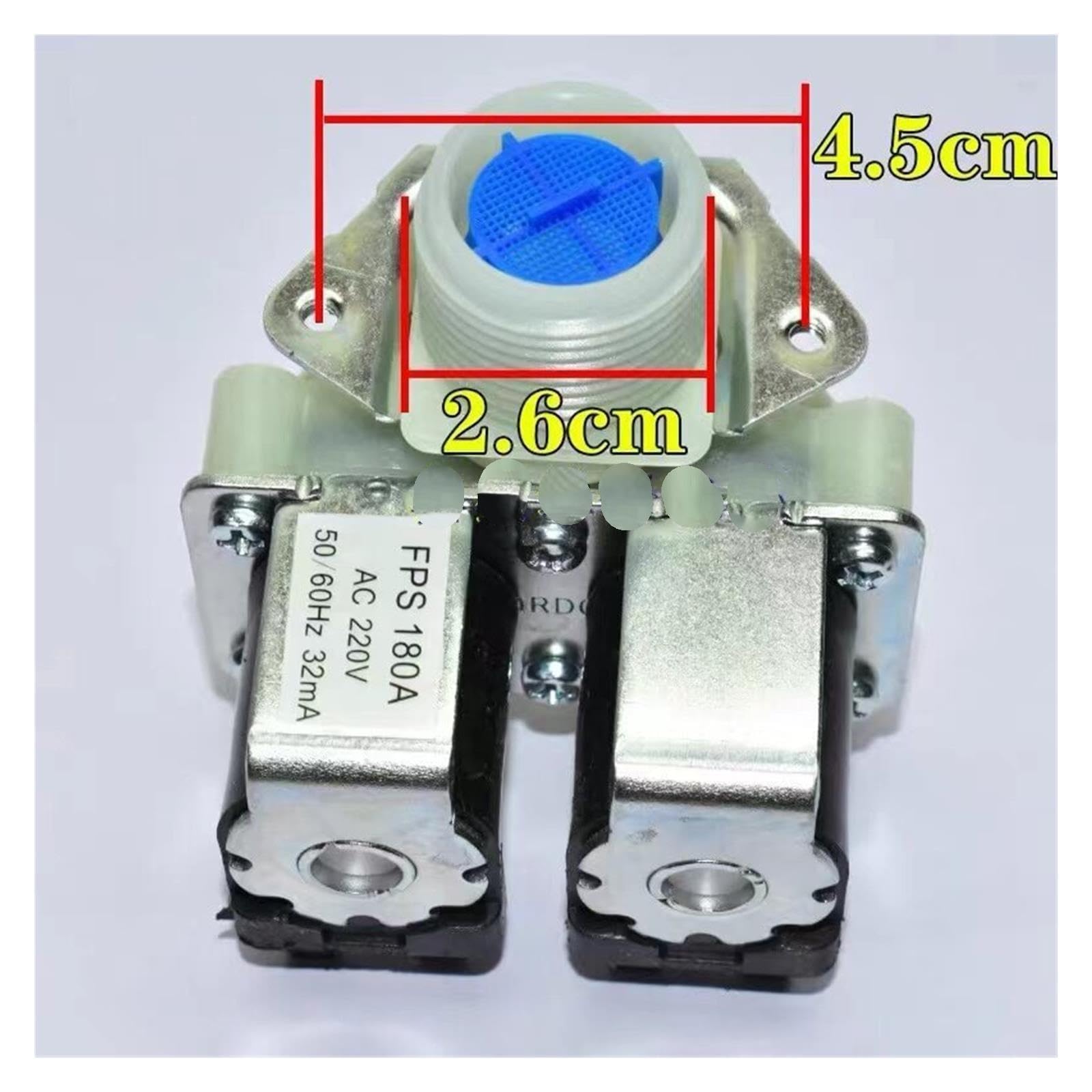 Válvula Solenoide De Entrada De Doble Cabezal For Lavadora De Tambor