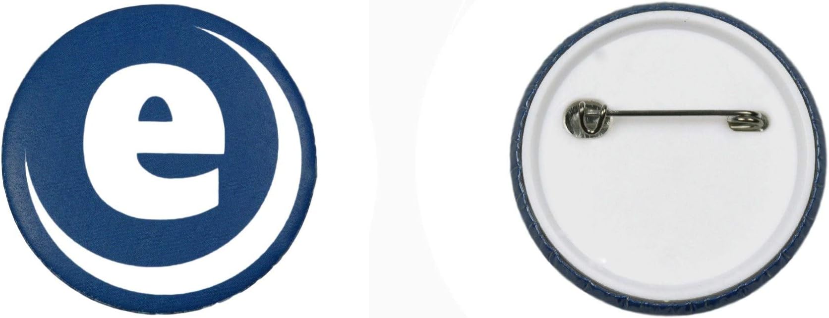 ebadges 45mm Badge Component Set of 250 - Plastic Round Button Blanks with pin Backs | DIY pins for Badges | Compatible with ebadges Badge Maker Machine