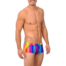 Gary Majdell Sport Sport Mens Competition Style Boxer Brief Swimsuit with Front Pouch