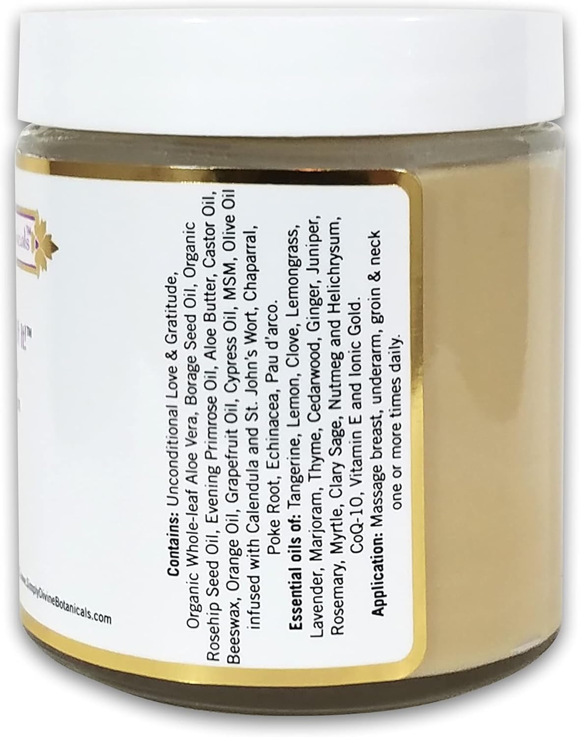 Simply Divine Botanicals Keeping Abreast of It - Natural and Organic Body Cream to Encourage Circulation and Deeply Moisturize for All Skin Types, 4 oz - Image 2