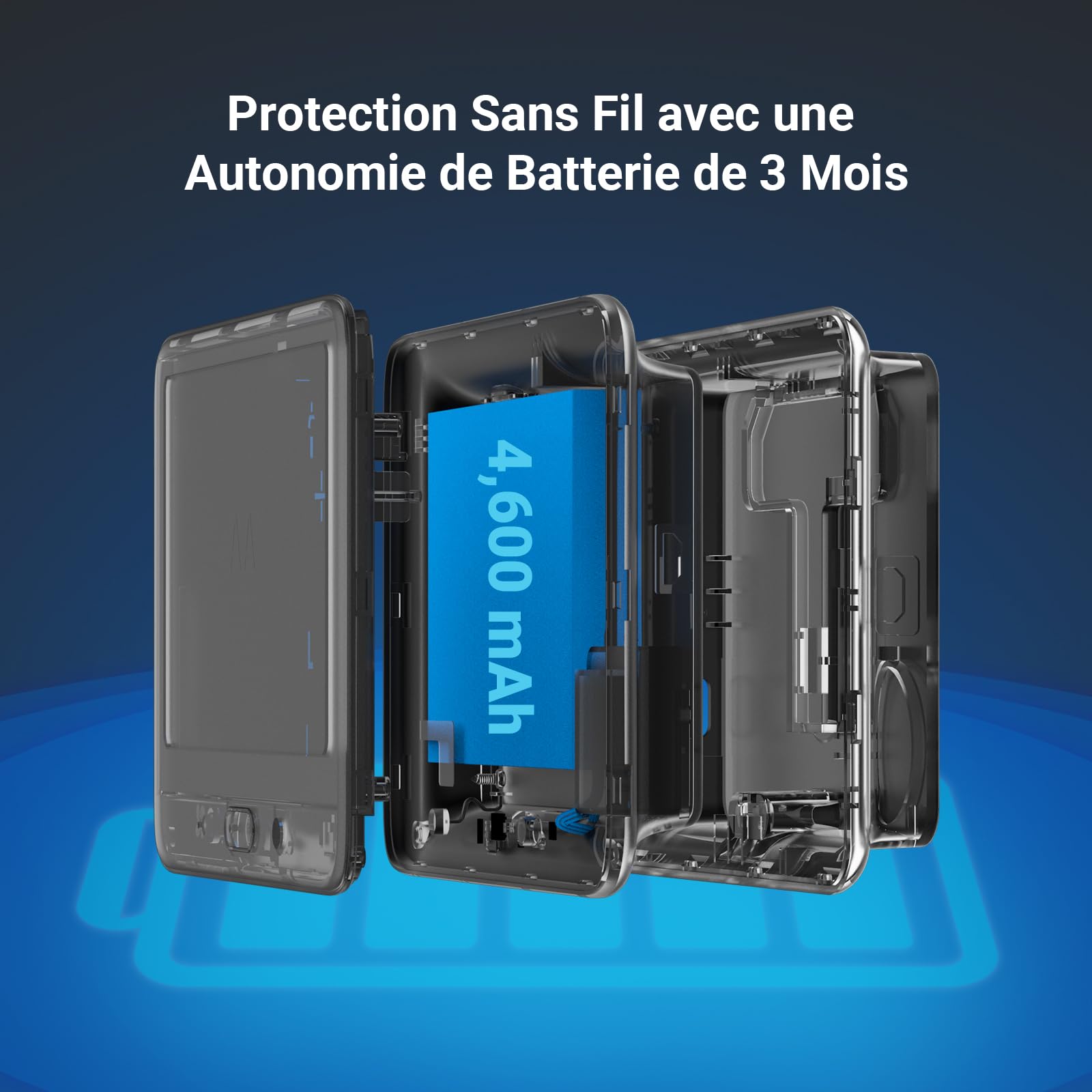 EZVIZ CP4 Visiophone Connecté Interphone Vidéo 1080P 4.3" Écran Tactile 4600mAh Détection Humaine Audio Bidirectionnel Vision Nocturne