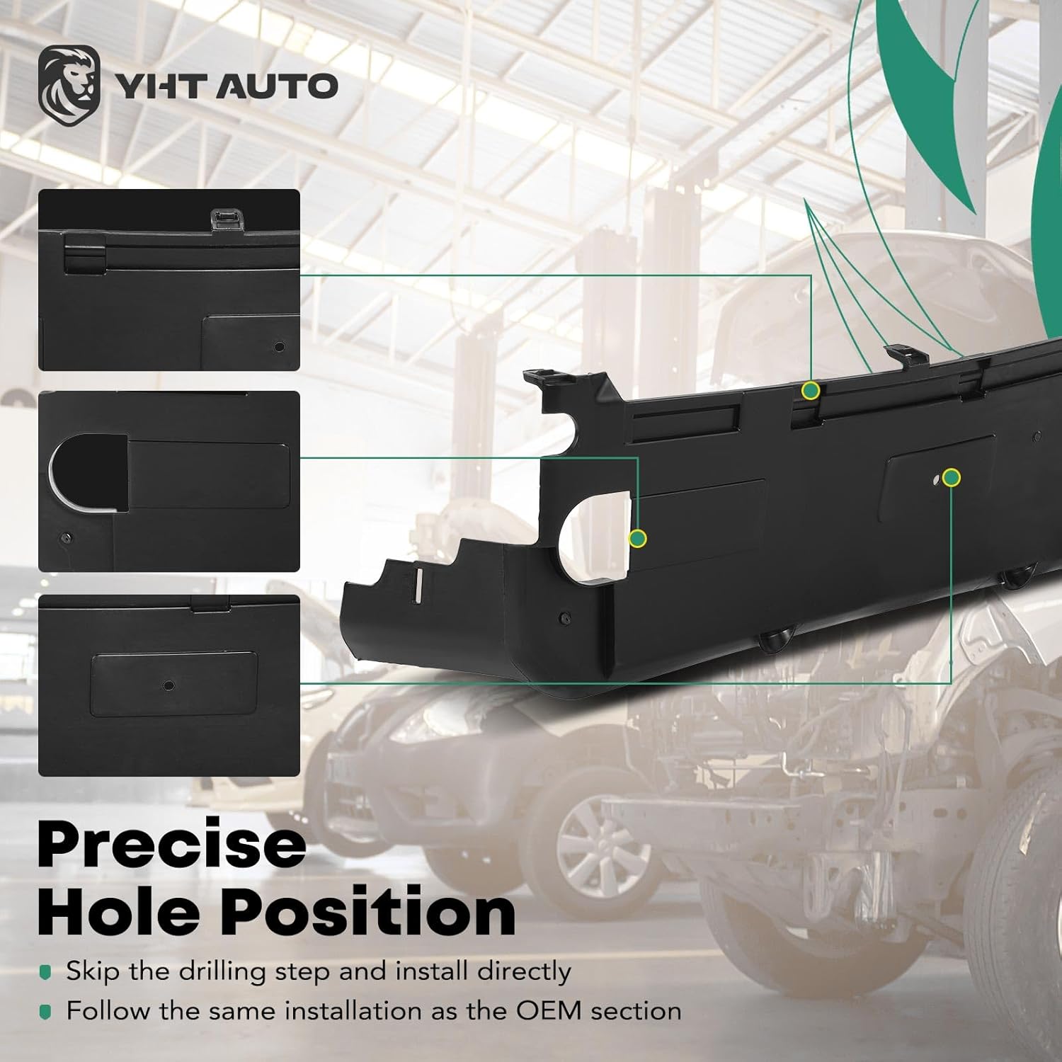 YHTAUTO Radiator Support Bracket Fit for BMW 530i 540i 740i 840i M550i xDrive 640i xDrive Gran Turismo 840i xDrive Gran Coupe M5 2017-2022, Radiator Core Support Assembly