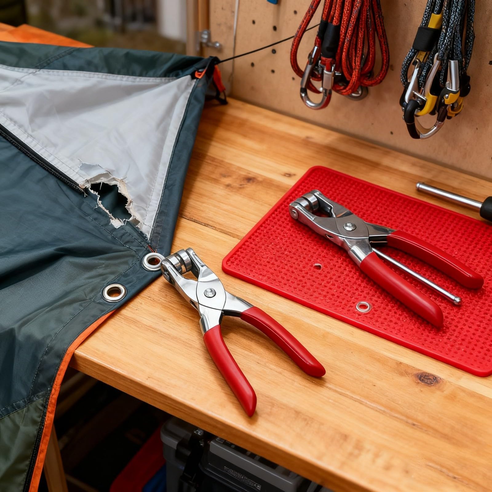 Metall Ösenzange für 6 mm / 12 mm Öseninstallation, ergonomischer, reduziert Ermüdung bei längerem Gebrauch, handgefertigtes Ösenzangen Werkzeug