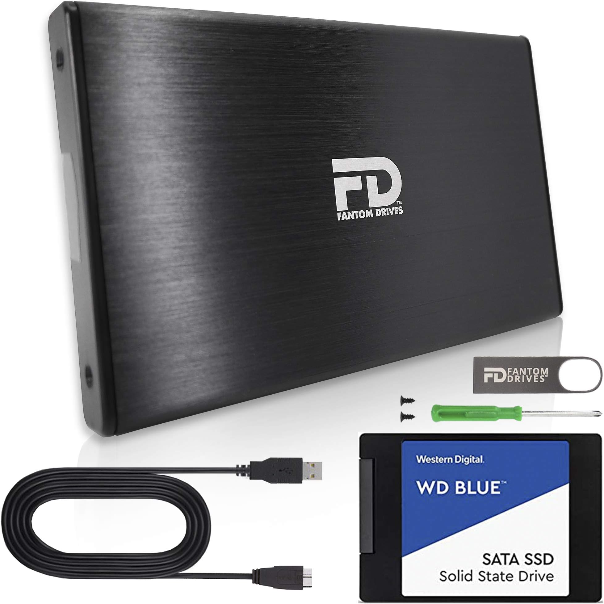 Fantom Drives FD 1TB PS4 SSD (Solid State Drive) - All in One Easy Upgrade Kit - Compatible with Playstation 4, PS4 Slim, and PS4 Pro (PS4-1TB-SSD)