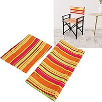 Vista 2 de TOPINCN Funda para silla, 1 juego de tela de repuesto para silla de director casual, kit de tela para sillas plegables portátiles, suministros