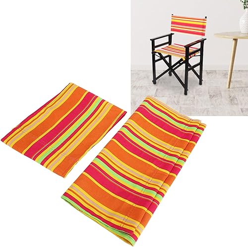 Miniatura 2 de TOPINCN Funda para silla, 1 juego de tela de repuesto para silla de director casual, kit de tela para sillas plegables portátiles, suministros para