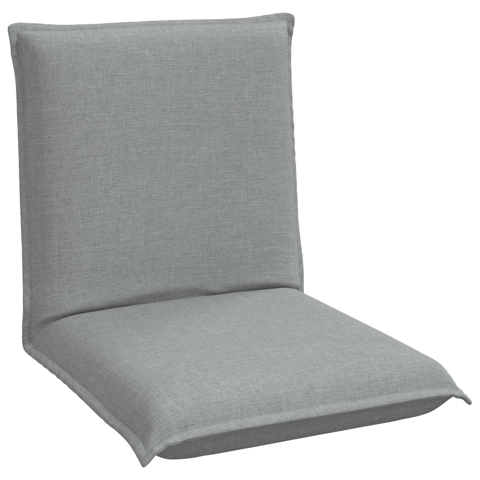 Poltrona da pavimento regolabile, grigio, 57 x 64 x 59 cm