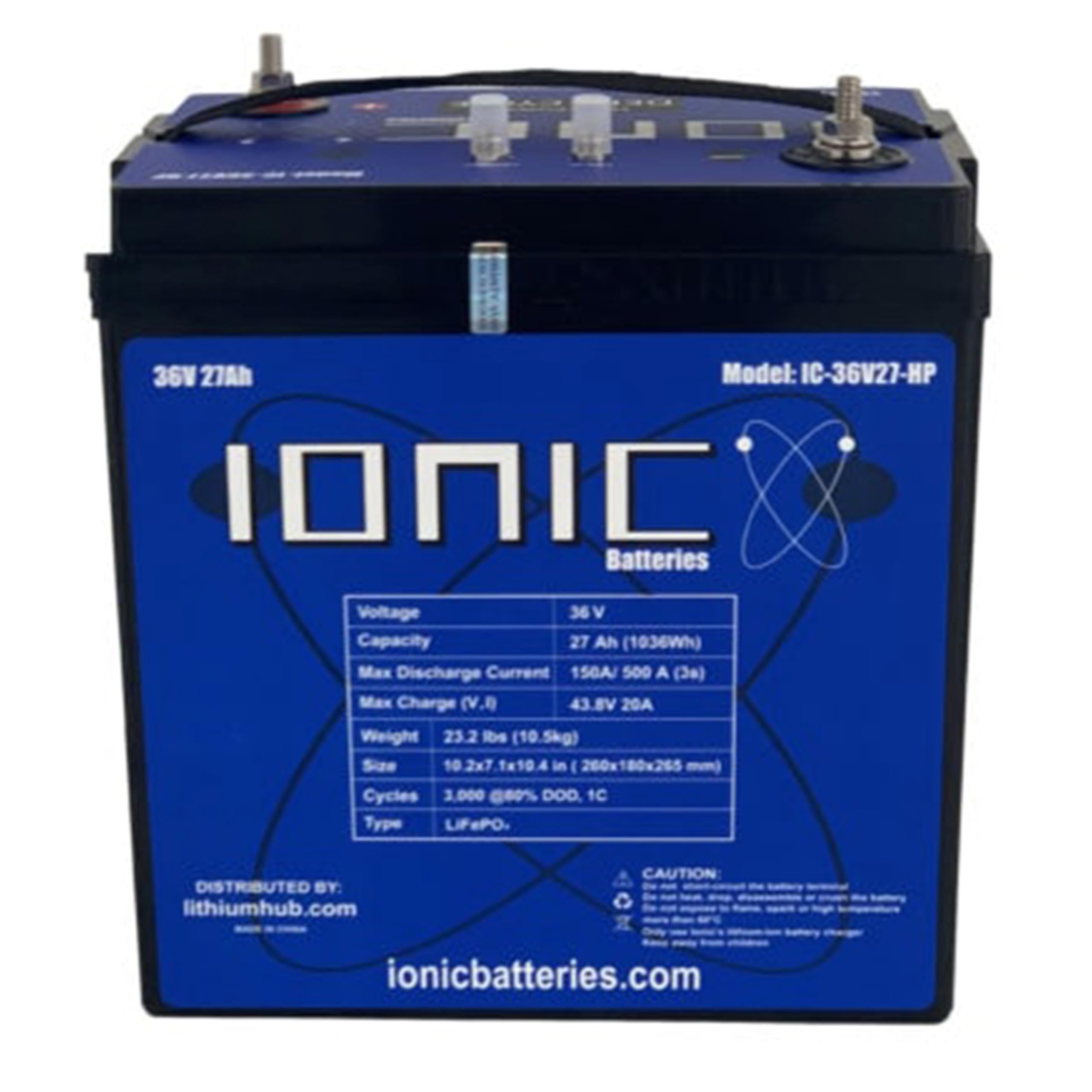 Amazon.com: Ionic LithiumHub 36V 27Ah GC2 LiFePO4 Golf Cart