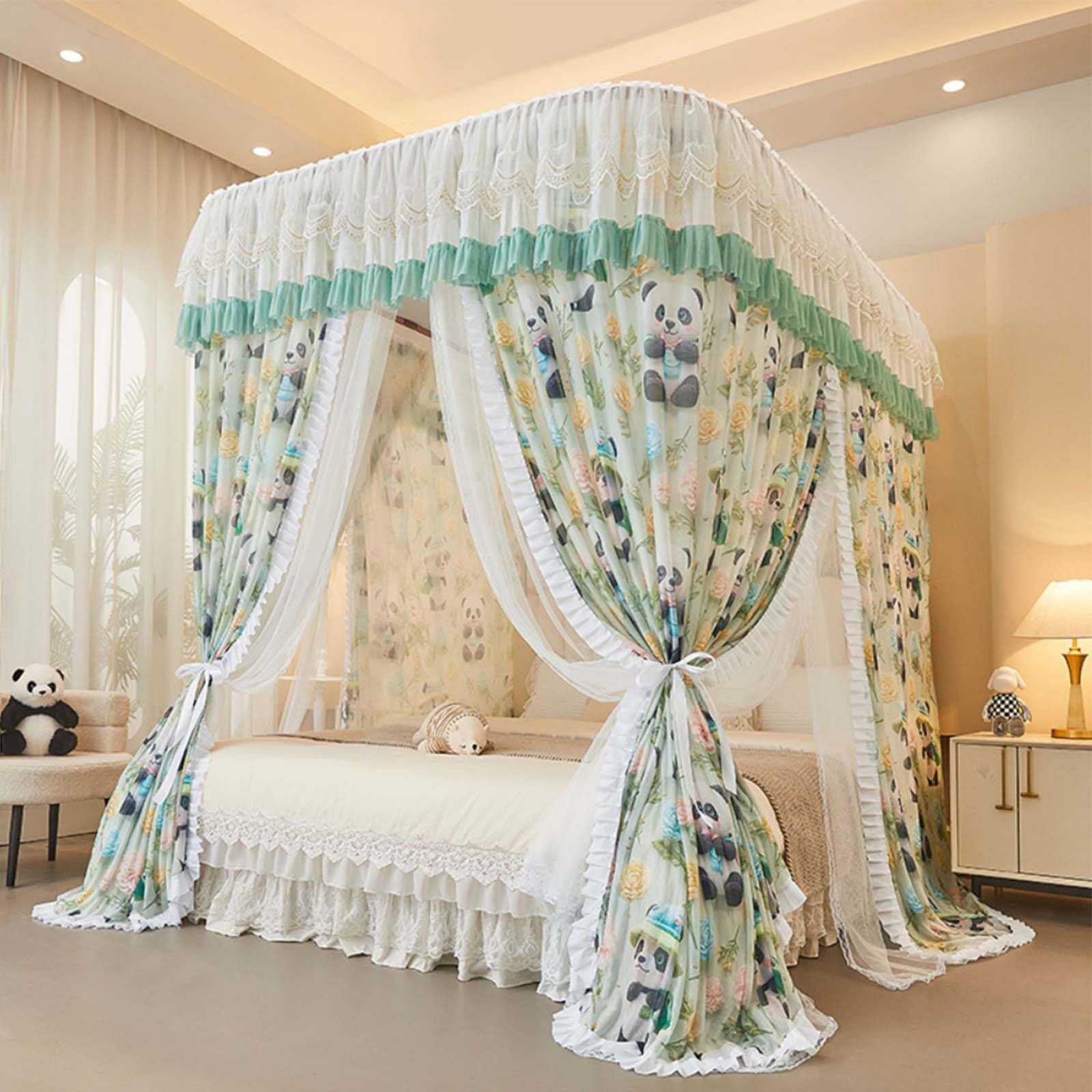 Ciel de lit princesse pour chambre de fille avec filet intimité