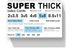Norstrom Dumati - 100 Extra Thick, 5" X 8" 3" Ring-Sized Blank...