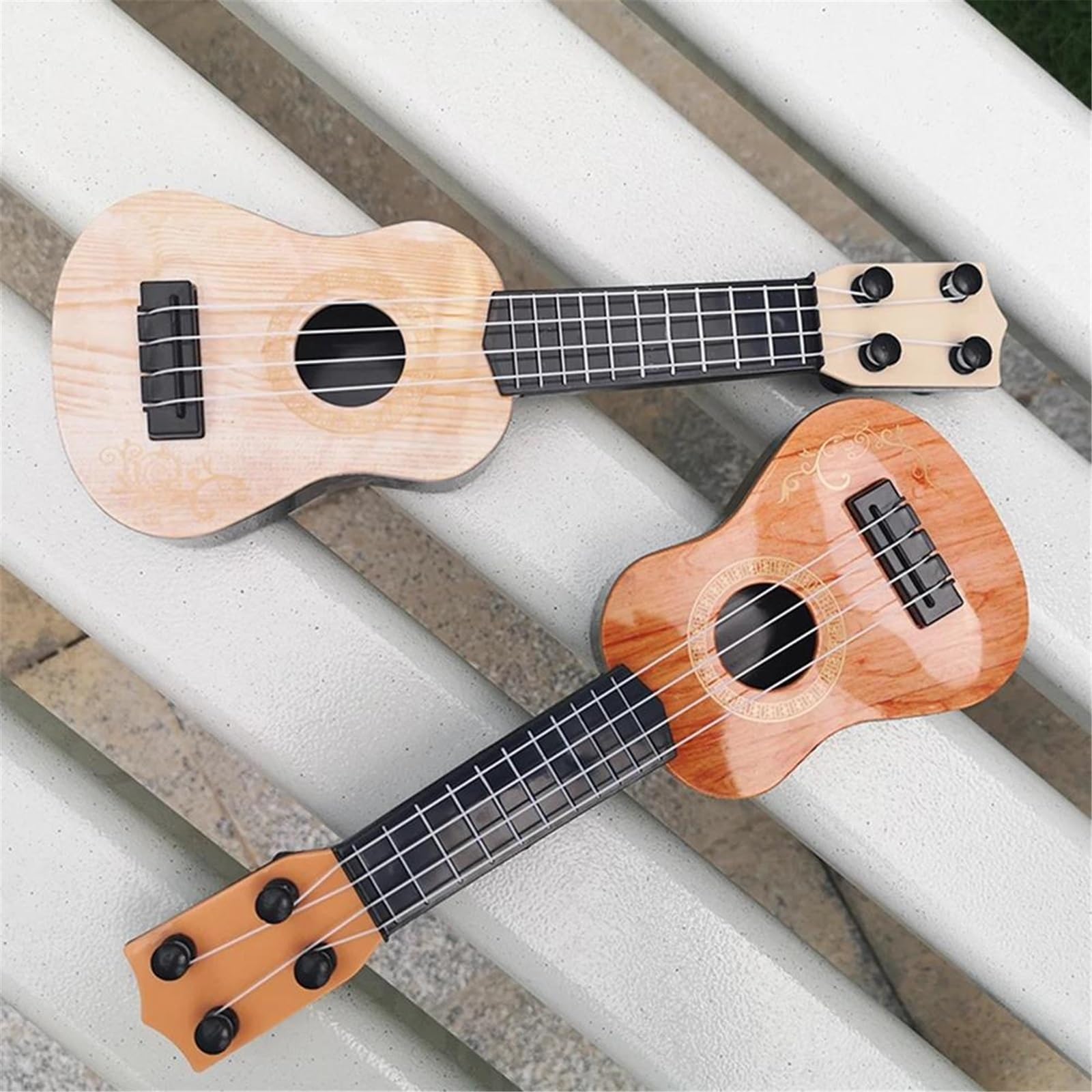 Strumenti Musicali Per Regali Mini Guitarra Ukulele A 4 Corde Da 25 Cm(Yellow)
