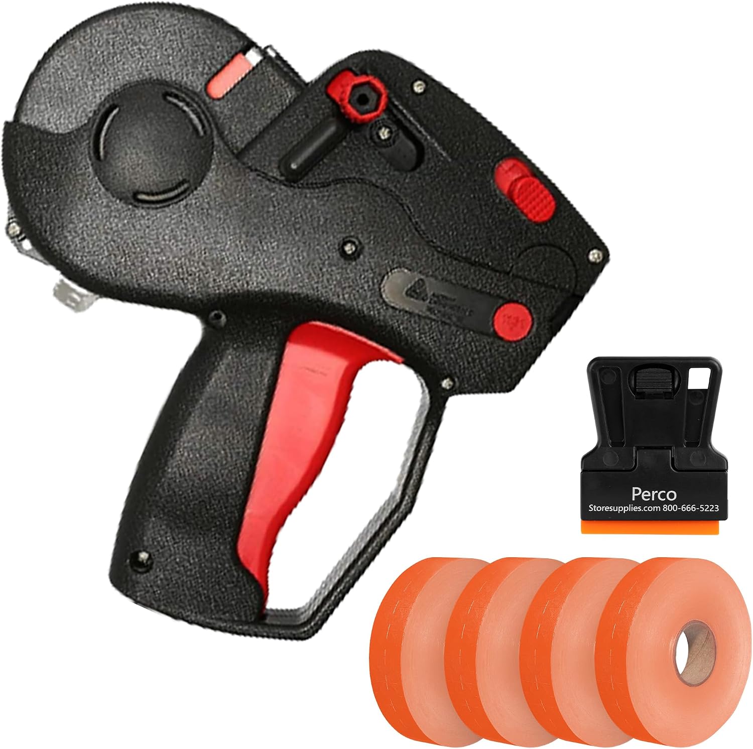 Perco Monarch 1131 Pricing Gun with Labels Starter Kit: Includes Price Gun, 10,000 White Pricing Labels and Preloaded Inker