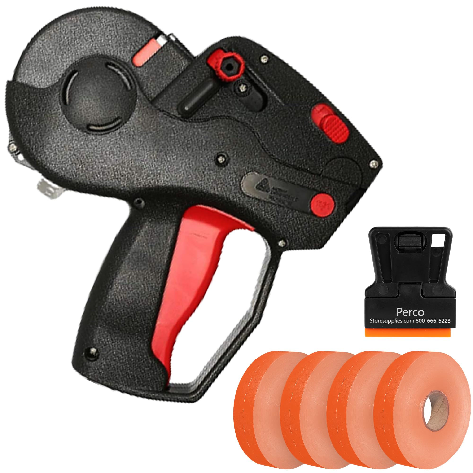 Monarch 1131 Labeler Starter Kit: Includes Price Gun, 10,000 Fluorescent Red Labels, and Preloaded Inker — image 1