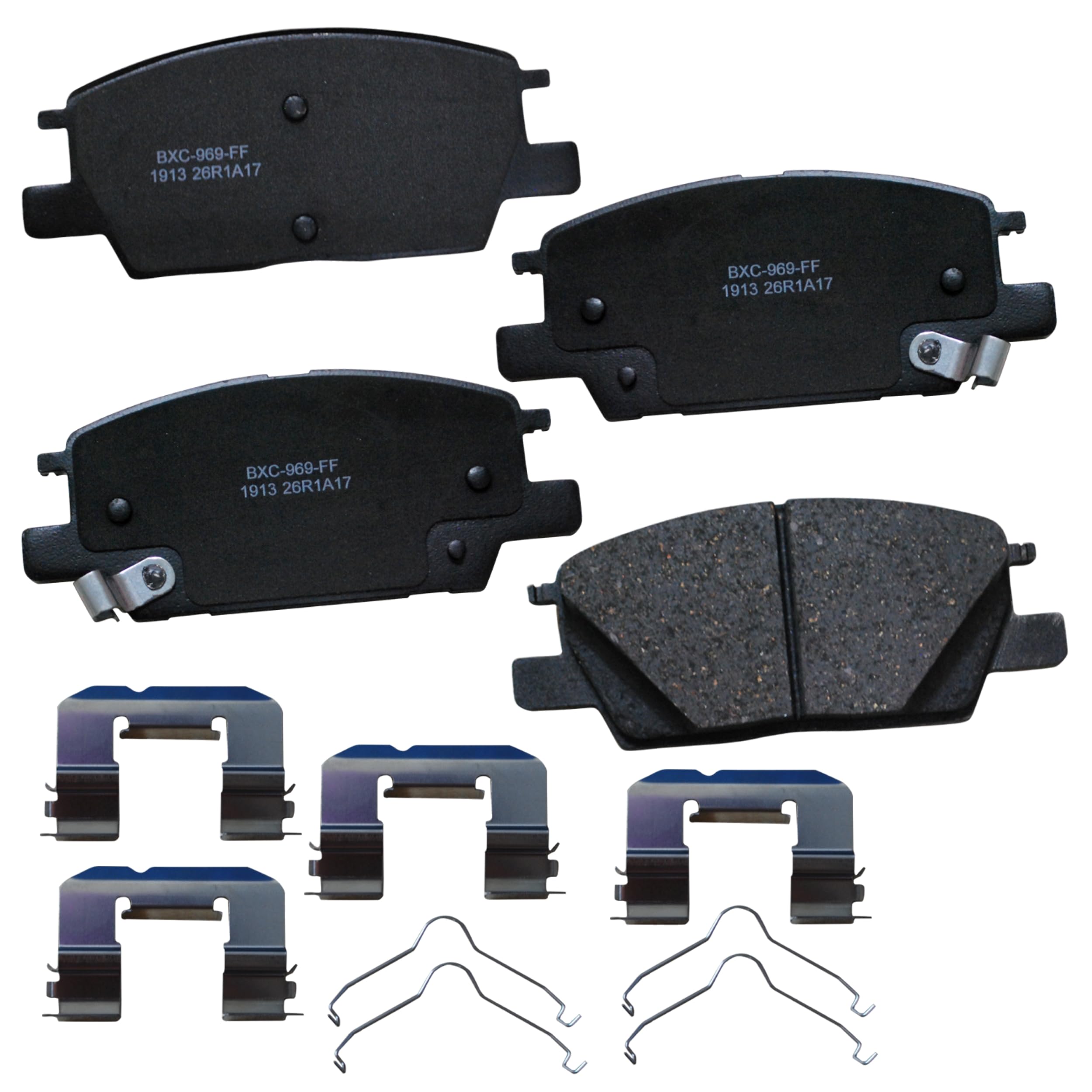Bendix Premium SBC1913 Ceramic Front Brake Pads for Buick LaCrosse 2019-2017, Regal Sportback 2020-2018, Regal TourX 2020-2019, Chevrolet Equinox 2020-2018, Malibu 2020-2016, GMC Terrain 2020-2018