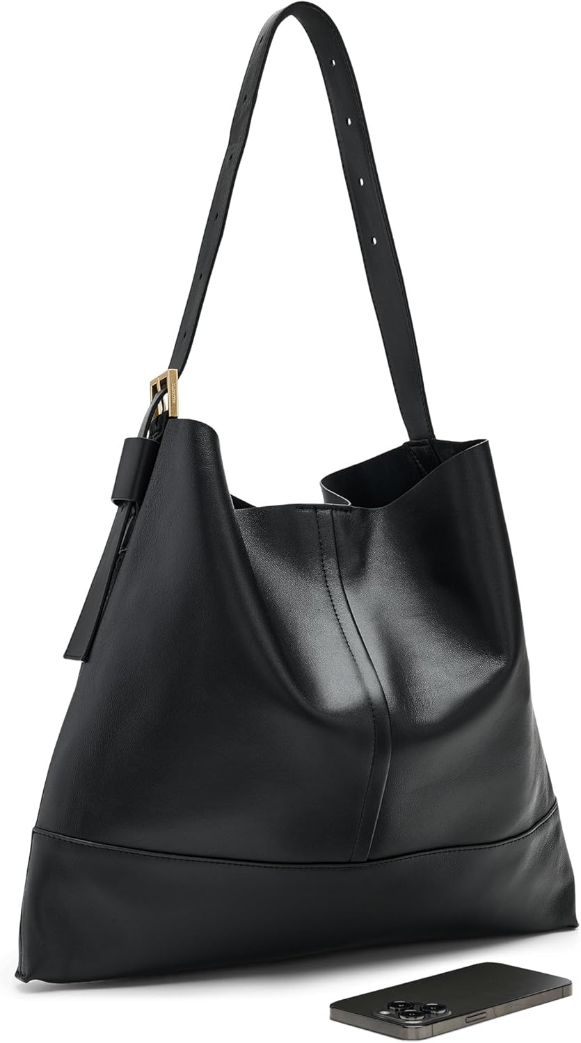 AllSaints Asha Medium Bag Black W230XD One Size - Image 4