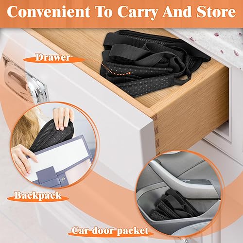 Miniatura 5 de Correa de elevación de piernas de 45 pulgadas, ayuda para levantar pies con correa de mano y movilidad de bucle para el pie para cirugía de