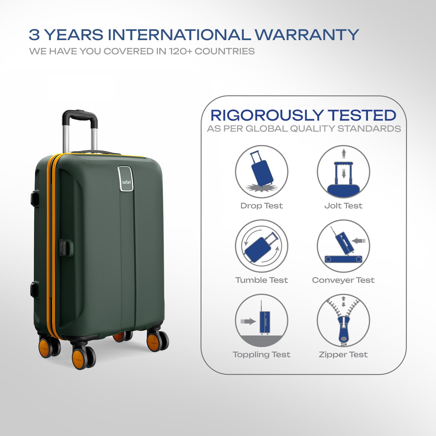Safari Thorium Neo Spinner Suitcase - Durable Travel Luggage -6
