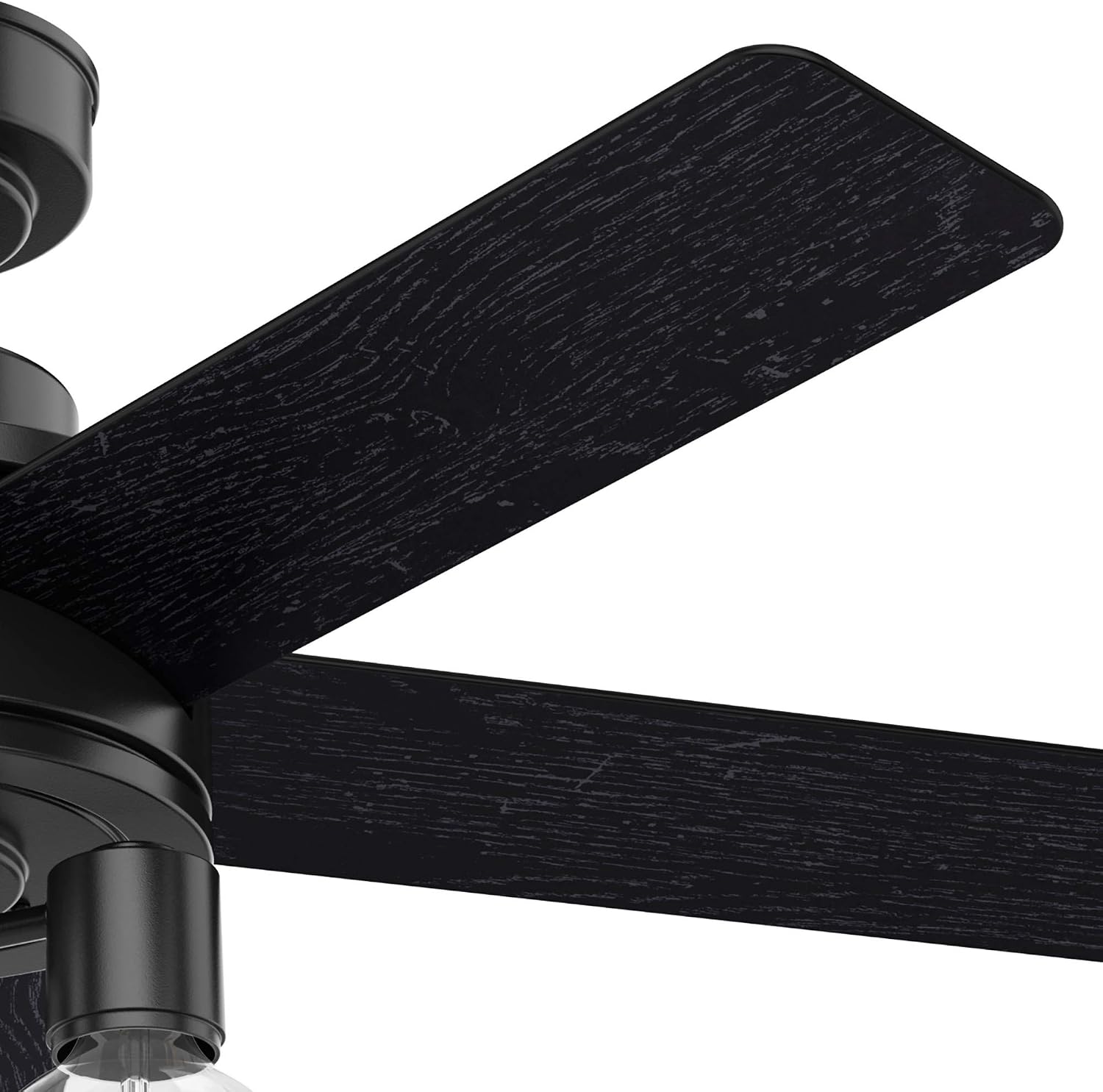 Buу 1 gеt 1 🔥 Hunter Hardwick Indoor Ceiling Fan with LED Lights and Remote Control, 44, Matte Black