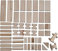 Vista 2 de Beka 06050 Little Builder - Juego de 50 unidades de arce duro, bloques de unidad de arce duro