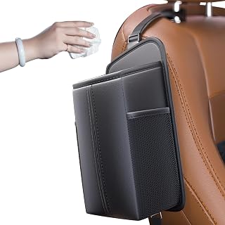 Genérico Car Seat Storage, Front Seat Organizer with Napkin Holder, Adjustable Strap Tissue Holder, Large Capacity Auto Accessories, Perfect for Truck, Vehicle & Travel Use