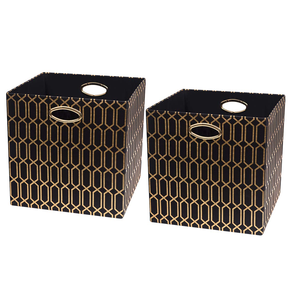 Posprica Storage Bins 13×13 Foldable Basket Cubes Organizer Boxes