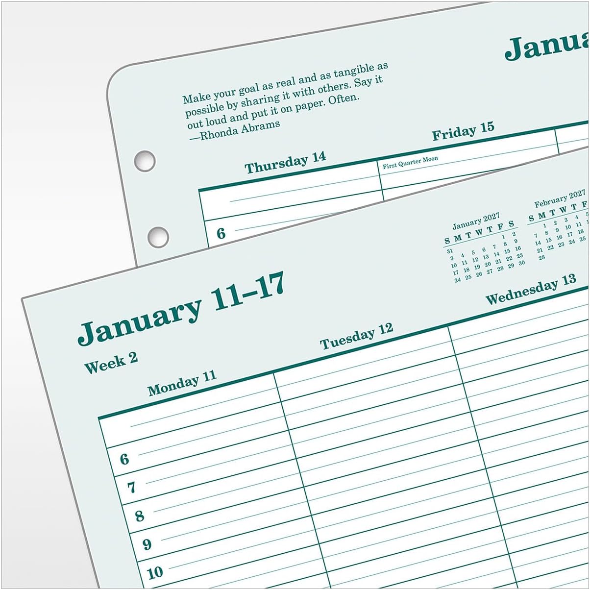 FranklinCovey - Original Weekly Ring-Bound Planner (Monarch, Jan 2027 - Dec 2027) image 5