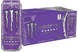Ultra Violet - Sugar Free Energy Drink (16 Oz, Pack of 15)