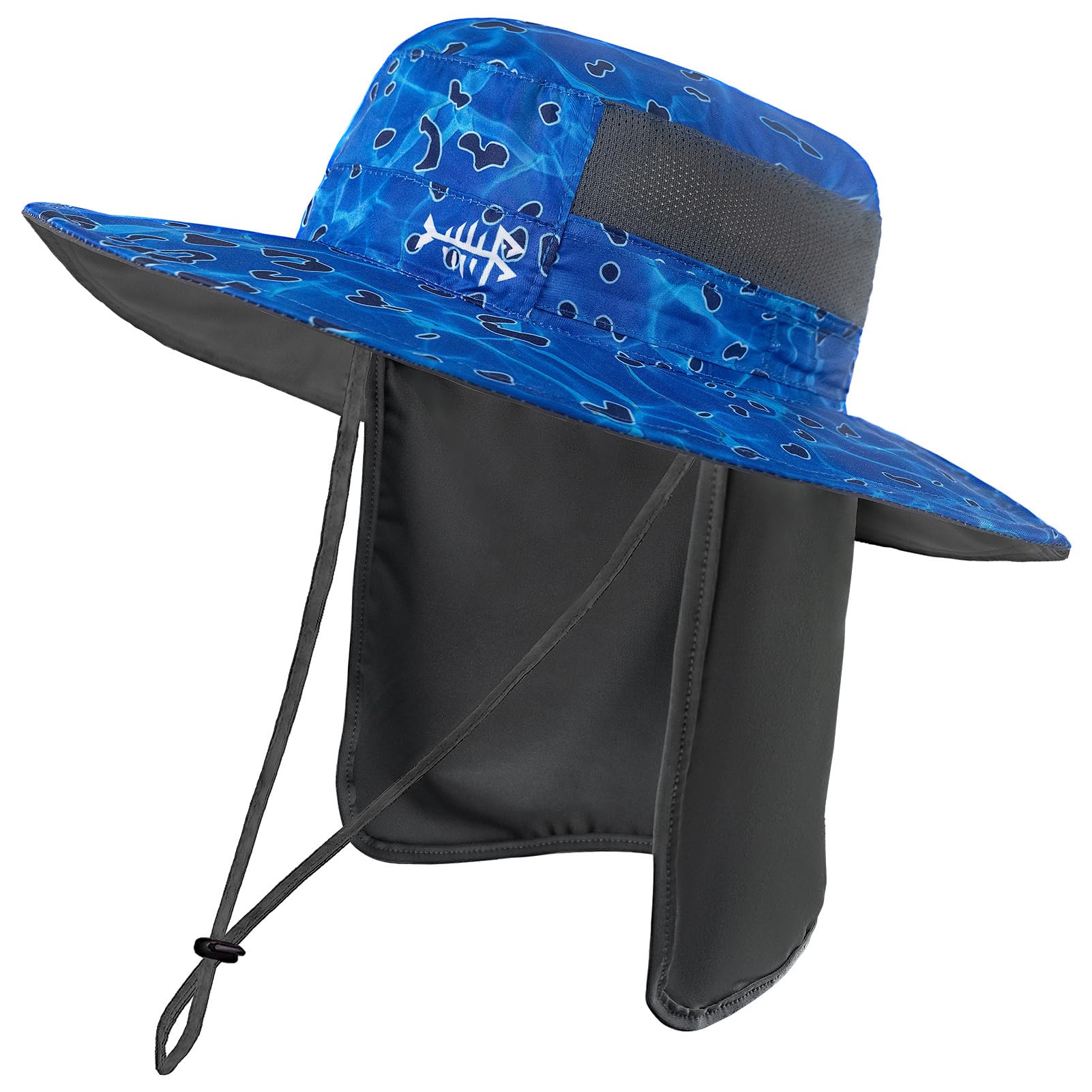 Bassdash UPF 50+ Sombrero de Pesca Solar Resistente al Agua con Solapa de Cuello Desmontable — view 26