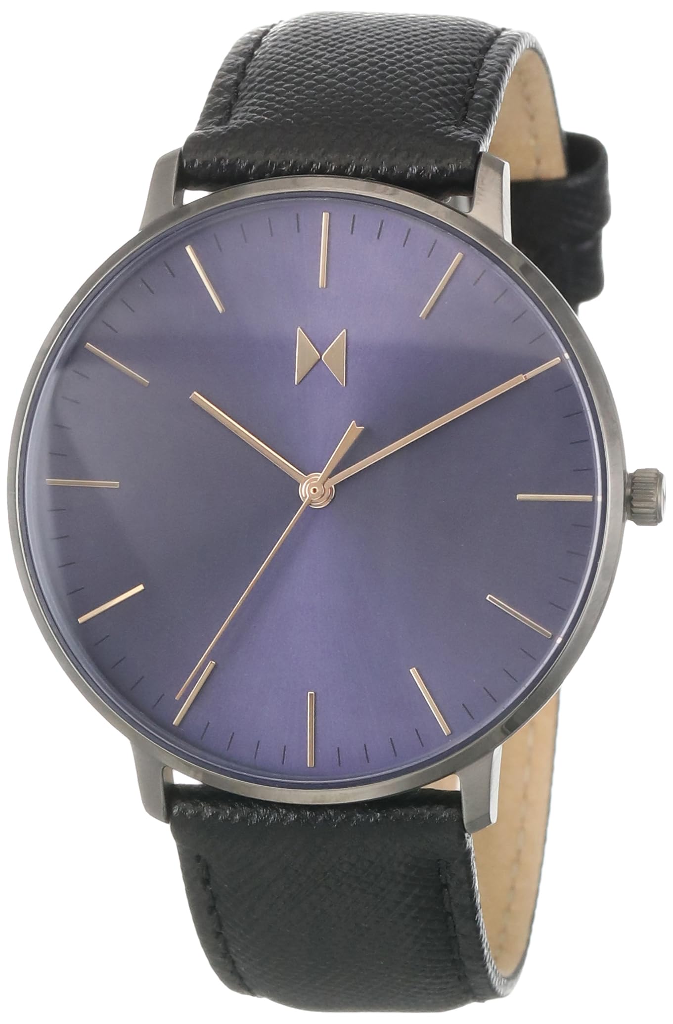 MVMT Legacy Slim Qtz Basic Slim Purple Sunray Round Dial Mens Analog Watch|Black Leather Material|Black Color Band - 28000333-D (B0D259SZ3W) Amazon Price History, Amazon Price Tracker