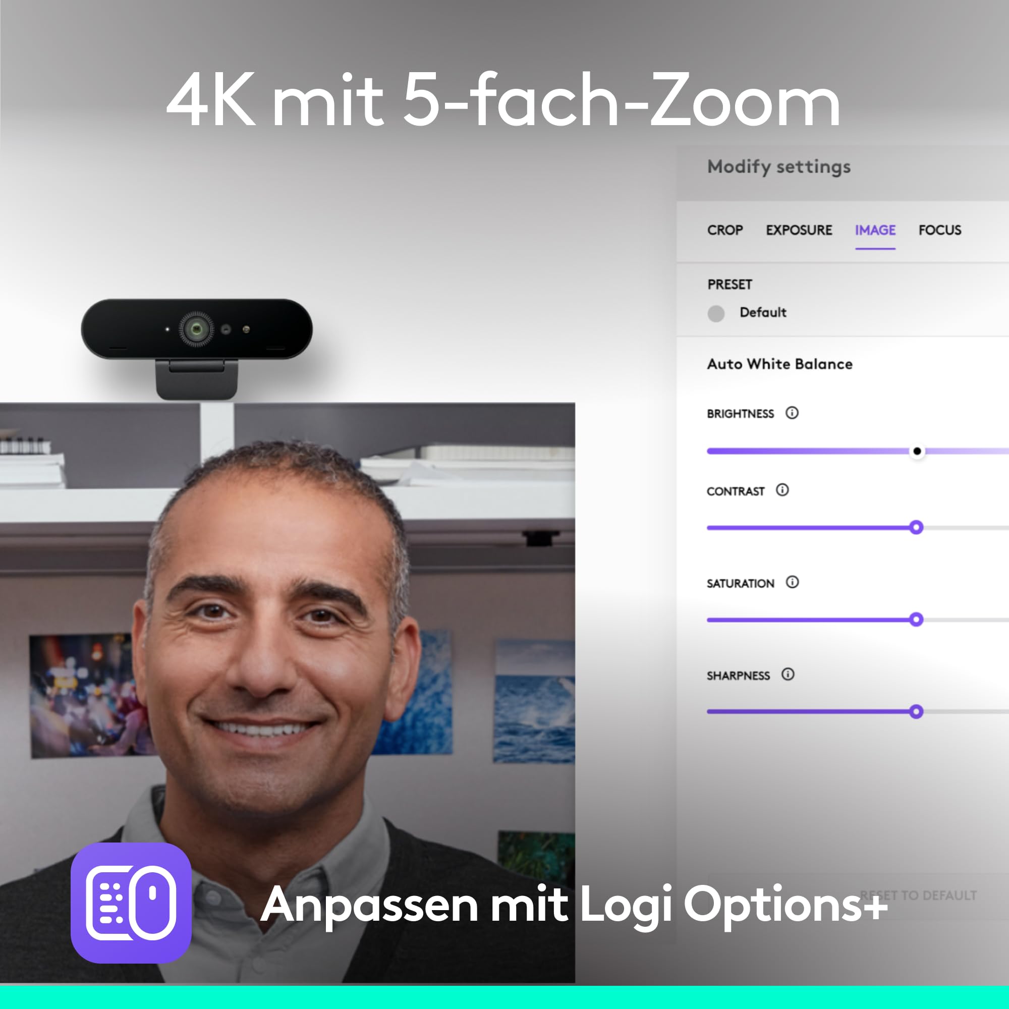 Logitech Brio Webcam 4K Ansicht 2