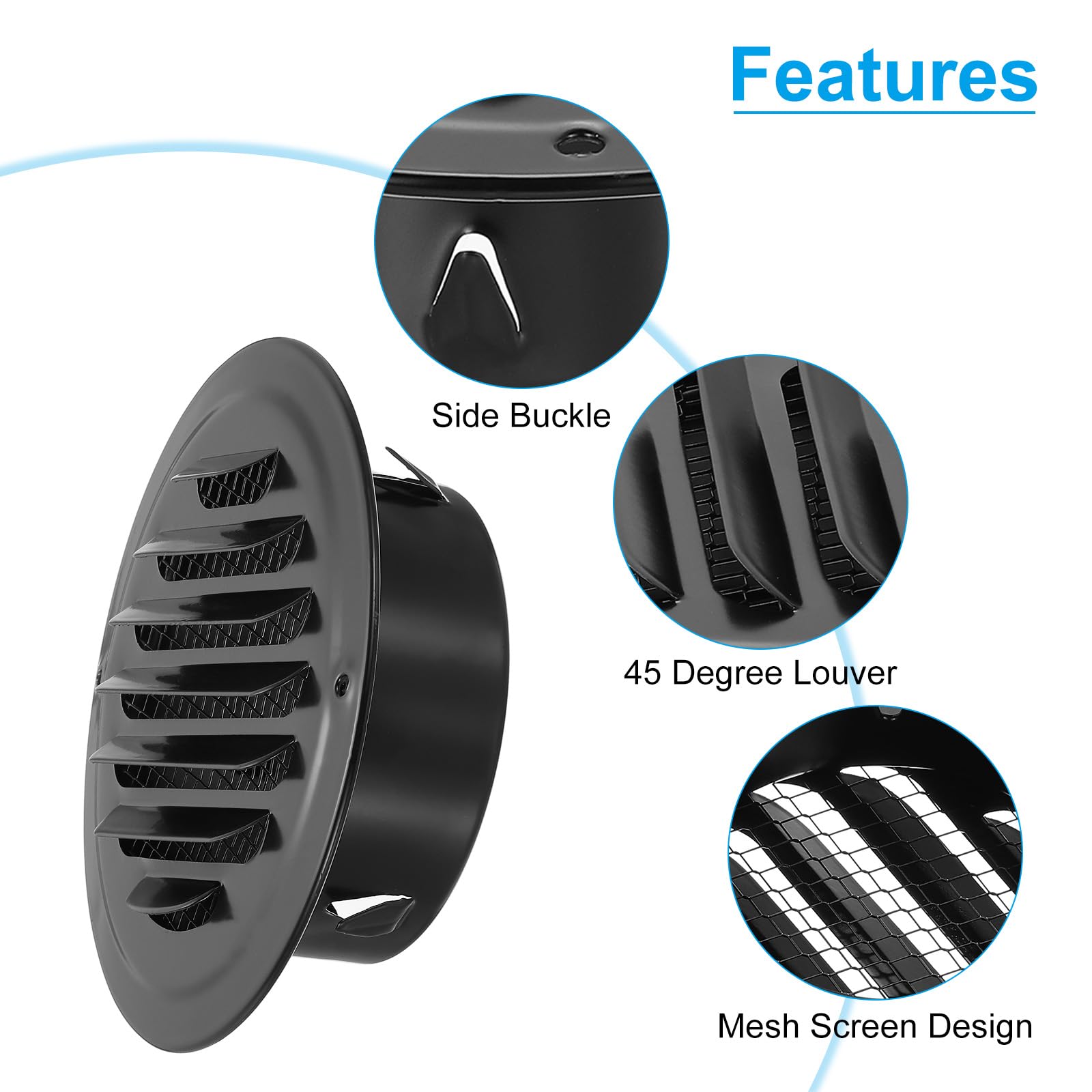 PATIKIL 4" Round Air Vent Cover - Image 3