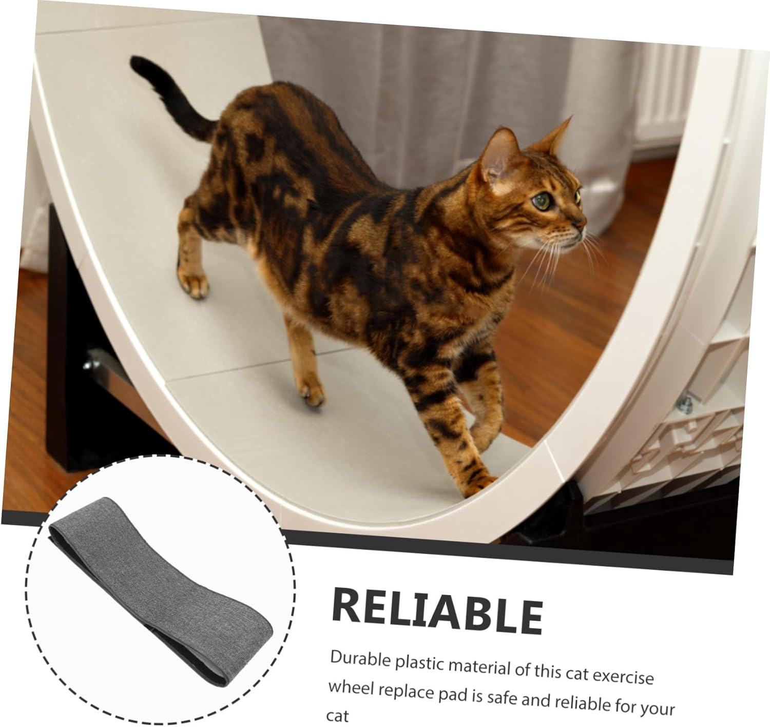 Running Wheel Exercise Wheel Mat Cat Scratching Pad Nonskid Replacement Pad