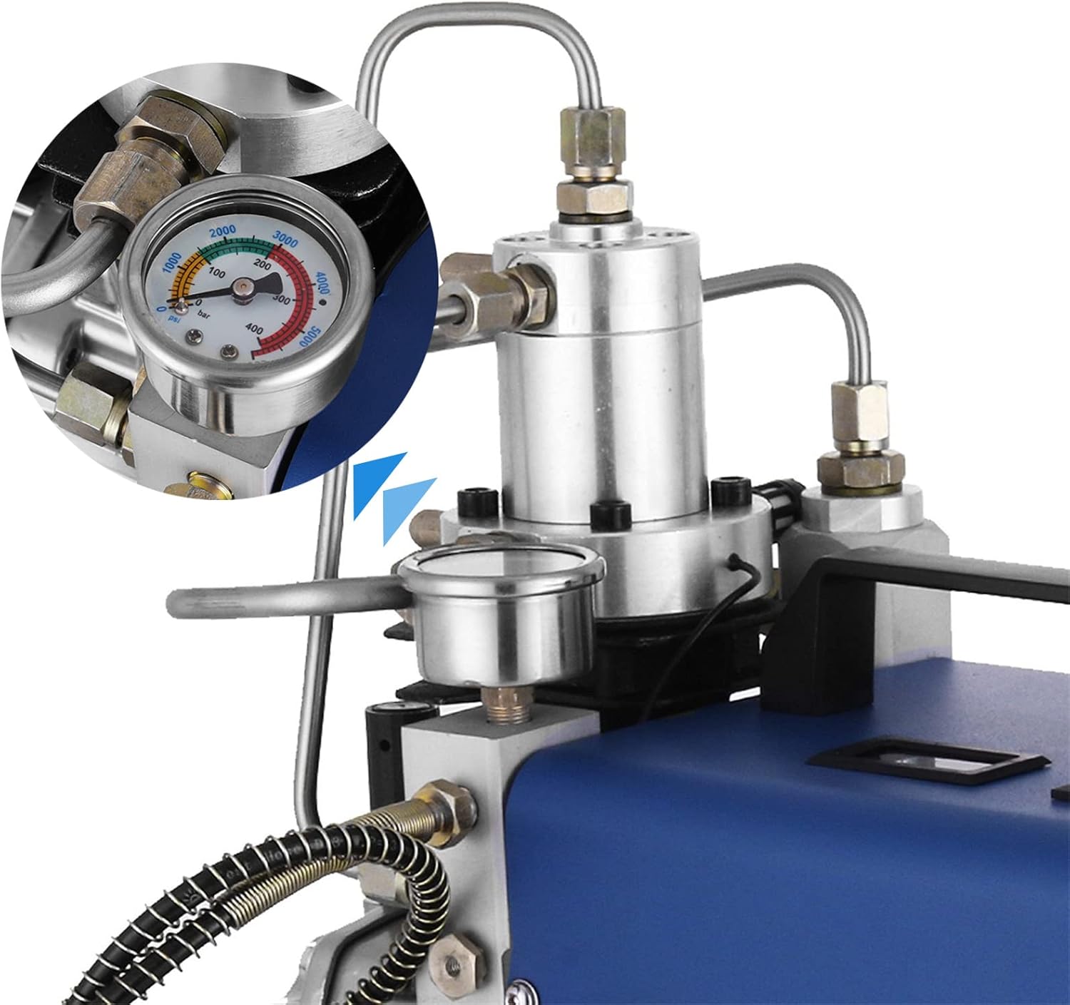 Compressor pressure gauge