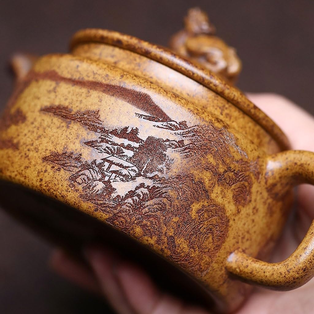Teesieb Retro Exquisite Bergblick Drachenschildkröte Teekanne Teezeremonie Liefert Keramik Teekanne Wasserkocher
