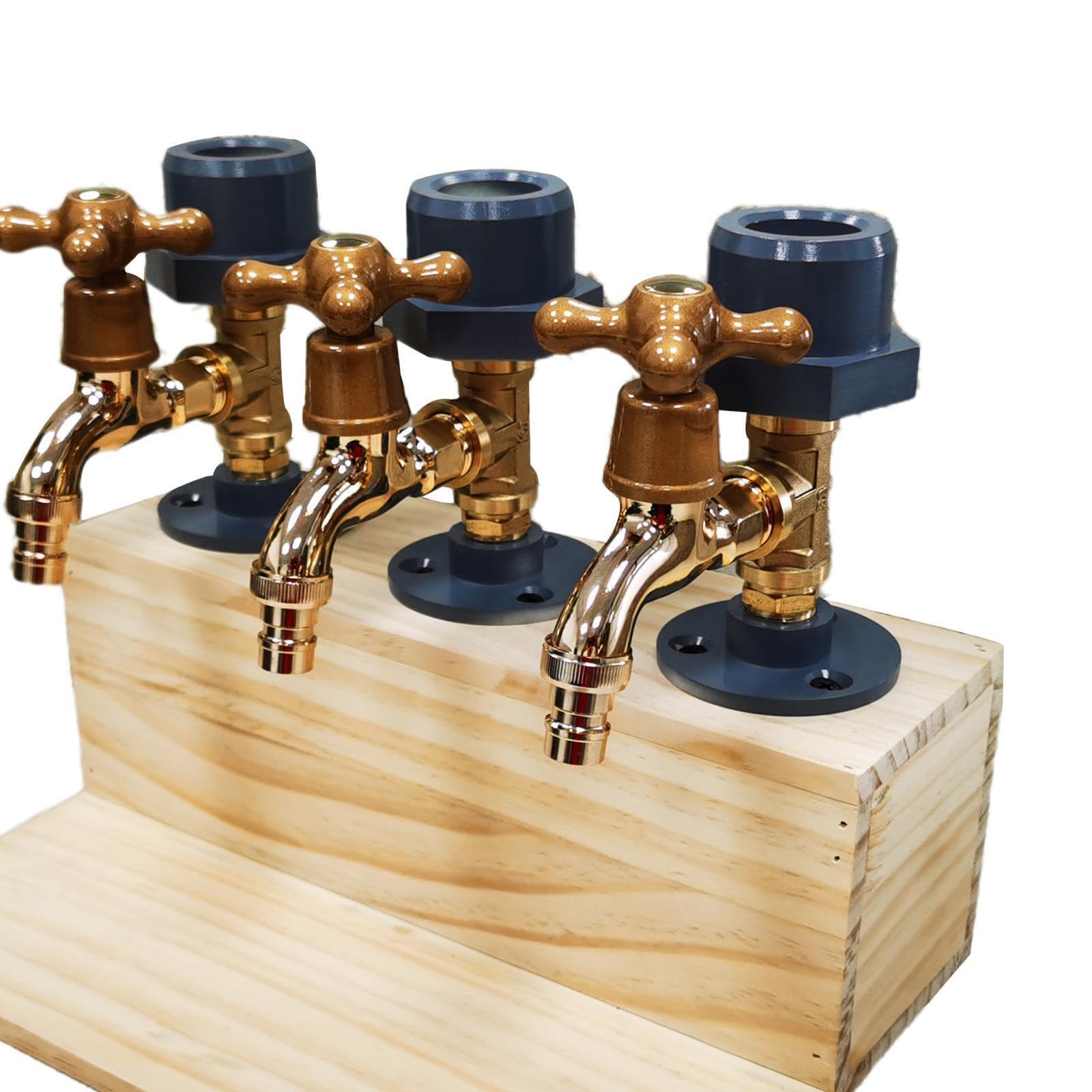 VUIUYOIES Mans Cave Essentials, Dispenser di Birra Fatto a Mano, Idea Regalo per Amici e riunioni di Famiglia, portabottiglie per Birra e Vino in Pietra, Supporto a Torre
