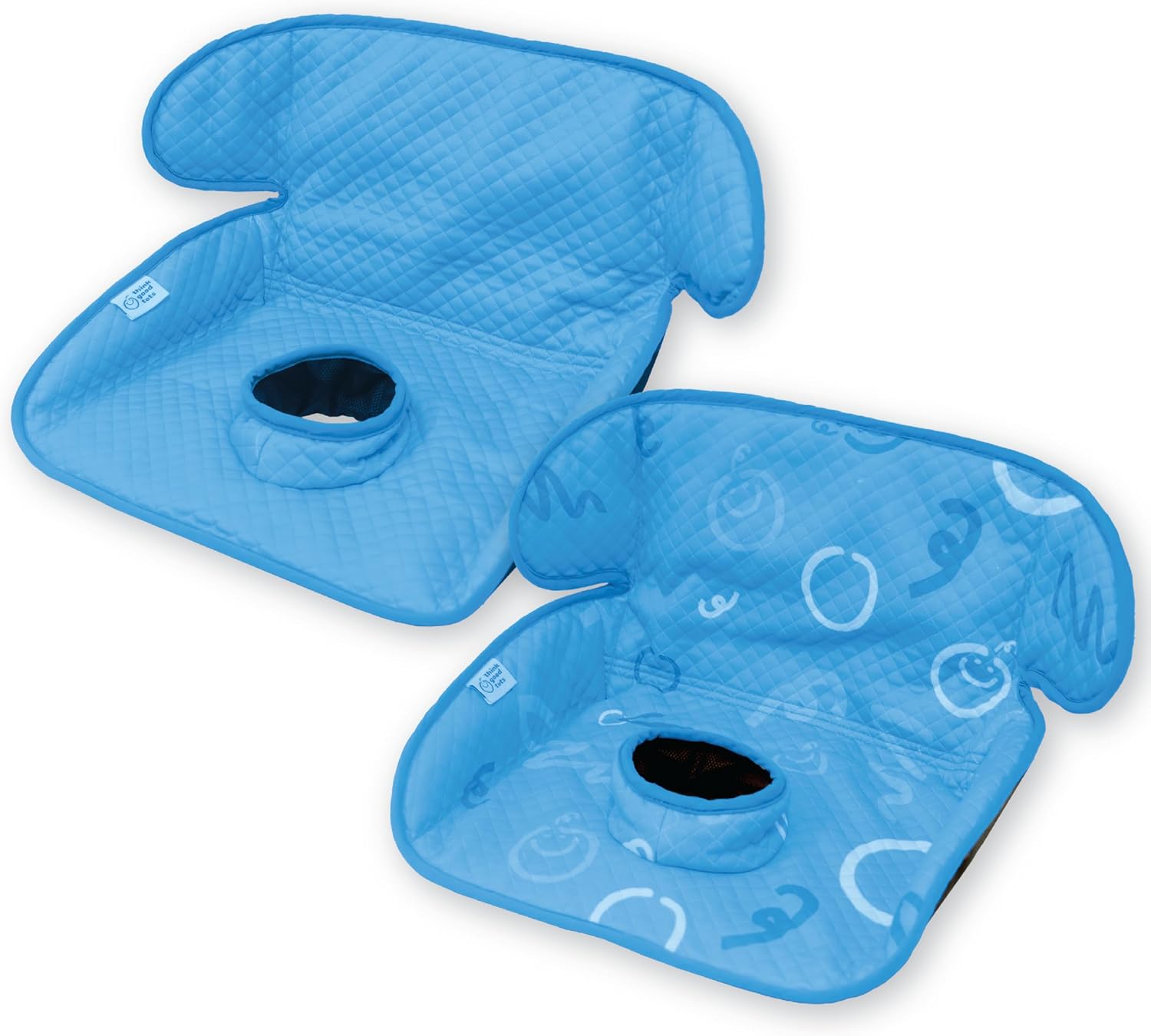 Piddle Pad 2-Pack, Potty Training Car Seat Protector, Toddler Car Seat Cover & Stroller Protector, Machine Washable Waterproof Car Seat, Anti-Slip, Universal Fit (Blue)