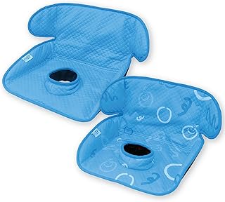 Piddle Pad 2-Pack, Potty Training Car Seat Protector, Toddler Car Seat Cover & Stroller Protector, Machine Washable Waterproof Car Seat, Anti-Slip, Universal Fit (Blue)