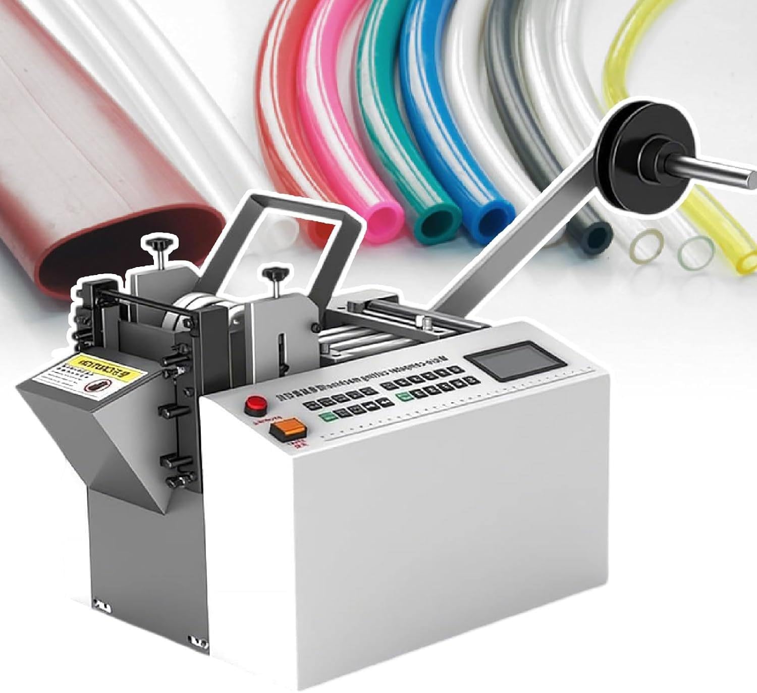 YXYLJOZ Automatic Tube Cutters for Precise Length Cutting of Heat Shrink, Fiberglass, and Cable Tubes