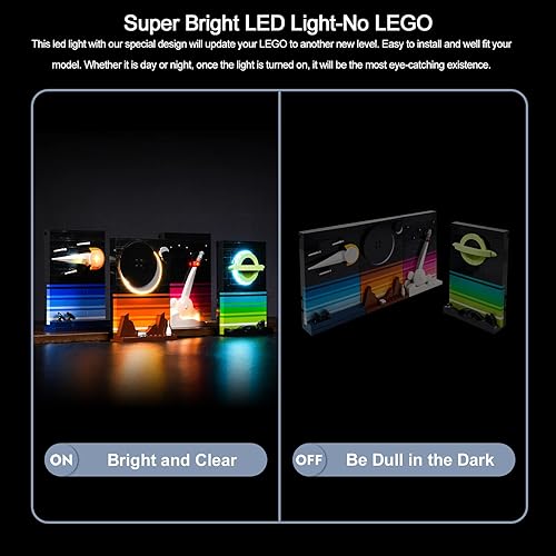 Miniatura 3 de BrickBling Luces LED compatibles con Lego Tales of The Space Age, kit de luz creativa compatible con Lego 21340 (solo luces, no vienen con el modelo)
