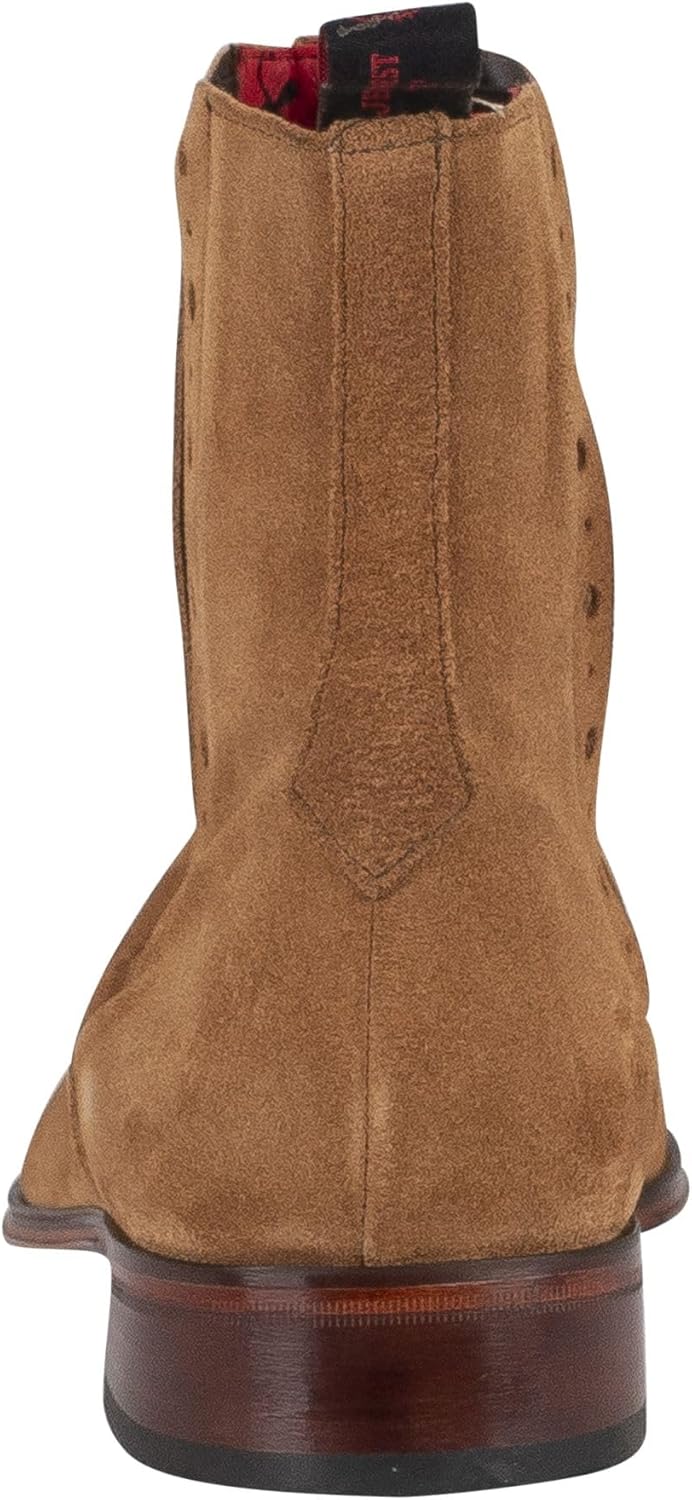 Jeffery West Men's Suede Chelsea Boots, Havana
