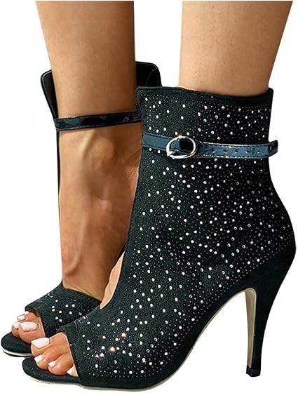 Amazon.com: NOLDARES Sandalias de tacón para mujer, sandalias de tacón de  aguja sexy, para fiesta, boda, elegante, para mujer : Deportes y  Actividades al Aire Libre
