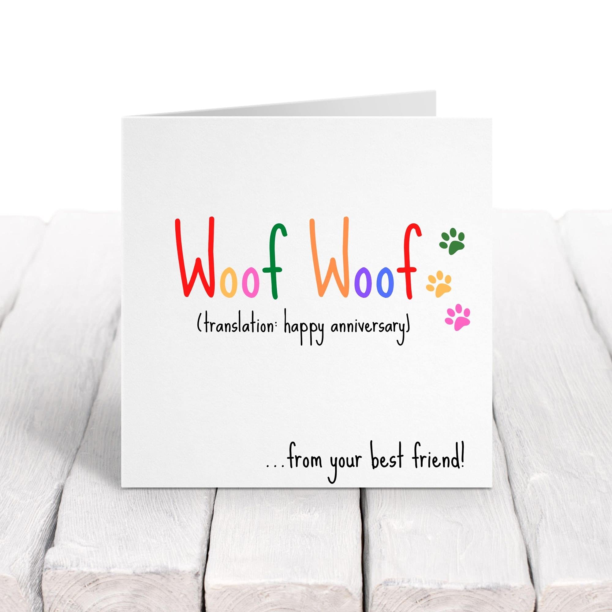 Carte D'anniversaire Amusante De La Part Du Chien – Cadeau De